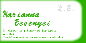 marianna besenyei business card